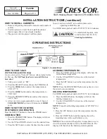 Preview for 4 page of Cres Cor CO151F1818B-Q1 Installation, Operation And Maintenance Manual