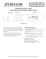 Preview for 13 page of Cres Cor CO151F1818B-Q1 Installation, Operation And Maintenance Manual