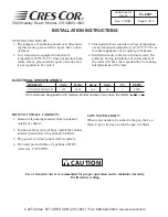 Preview for 3 page of Cres Cor CO151XWUA5B Installation, Operation And Maintenance Manual