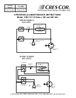 Предварительный просмотр 2 страницы Cres Cor CSH-121-10 Series Operating And Maintenance Instructions