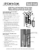 Preview for 3 page of Cres Cor H-339-127-LJ Operating And Maintenance Instructions