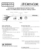 Предварительный просмотр 4 страницы Cres Cor H137SRR Series Operating And Maintenance Instructions Manual