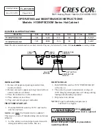 Предварительный просмотр 2 страницы Cres Cor H138NPSCDOMMQ Series Operating And Maintenance Instructions Manual