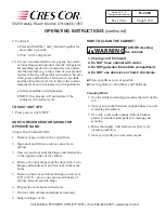 Предварительный просмотр 5 страницы Cres Cor R-171-E Series Operating And Maintenance Instructions Manual