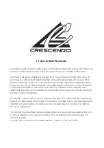 Preview for 10 page of crescendo SYMPHONY S1 Owner'S Manual