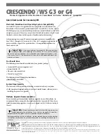 Preview for 1 page of crescendo WS G3 Manual