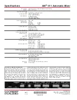 Preview for 2 page of Crest Audio AM-411 AUTOMATIC MIXER Specifications