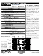 Предварительный просмотр 2 страницы Crest Audio CA12 Specifications
