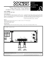 Crest Audio CC-IPB Datasheet preview