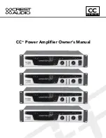 Crest Audio CC Owner'S Manual preview