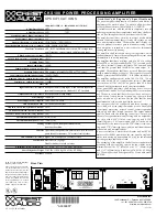 Preview for 2 page of Crest Audio CKS100 Specifications