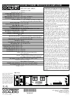 Preview for 2 page of Crest Audio CKV200 Specifications