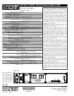 Предварительный просмотр 2 страницы Crest Audio CKV400 Specifications
