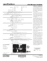 Предварительный просмотр 2 страницы Crest Audio CPA1200 Specifications