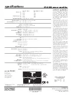 Preview for 2 page of Crest Audio CPA1800 Specifications