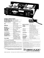 Preview for 2 page of Crest Audio FA901 Specifications