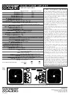 Preview for 2 page of Crest Audio FXA3601 Specifications