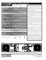 Предварительный просмотр 2 страницы Crest Audio FXA601 Specifications