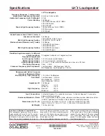 Preview for 4 page of Crest Audio LH2 LOUDSPEAKER Specifications