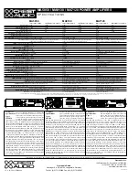 Preview for 2 page of Crest Audio MA5850 Specifications