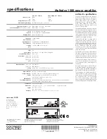 Preview for 2 page of Crest Audio MULTIPLEX 1500 Specifications