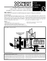 Crest Audio NC-SAC - TECHNICAL Technical Data preview