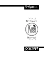 Crest Audio NEXSYS - VERSION 3.0 Software Manual preview