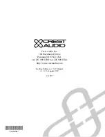 Preview for 2 page of Crest Audio NEXSYS - VERSION 3.0 Software Manual