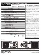 Preview for 2 page of Crest Audio PL4601 Specifications