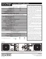 Preview for 2 page of Crest Audio PL6001 Specifications