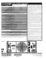 Preview for 2 page of Crest Audio Pro 10001 Specification Sheet