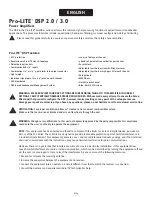 Preview for 24 page of Crest Audio Pro-LITE 2.0 / 3.0 Owner'S Manual