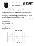 Preview for 1 page of Crest Audio Versarray Pro 112 Product Specifications