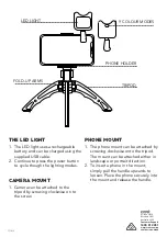 Preview for 2 page of Crest Audio Vlog Starter Kit Quick Start Manual