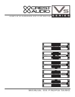 Preview for 1 page of Crest Audio VS SERIES -  2 (Spanish) Manual De Propietario