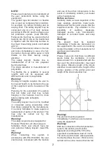 Предварительный просмотр 2 страницы CRESTO BASELINE 1231 User Manual