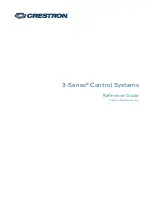 Предварительный просмотр 1 страницы Crestron 3 Series Reference Manual