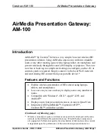 Preview for 5 page of Crestron AM-100 AirMedia Operation Manual