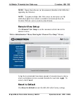 Preview for 32 page of Crestron AM-100 AirMedia Operation Manual