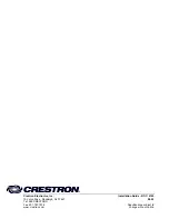 Preview for 16 page of Crestron BB-1700CW Installation Manual