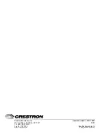 Предварительный просмотр 12 страницы Crestron BB-3000L Installation Manual