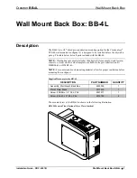 Preview for 3 page of Crestron BB-4L Installation Manual