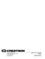 Preview for 12 page of Crestron BB-4L Installation Manual