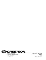 Предварительный просмотр 12 страницы Crestron BB-8L Installation Manual