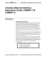 Preview for 5 page of Crestron C2ENET-1 Operations & Installation Manual