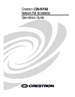 Preview for 1 page of Crestron C2N-NPA8 Operation Manual