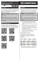 Preview for 1 page of Crestron C3COM-3 Installation Manual