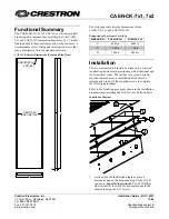 Crestron CAEN-CK-7x1 Quick Start Manual preview