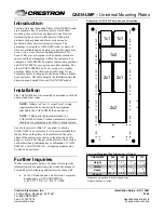 Crestron CAEN-UMP Installation Manual preview