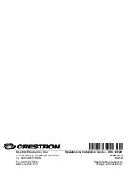 Preview for 40 page of Crestron Cameo INET-CBDEX Series Operations & Installation Manual